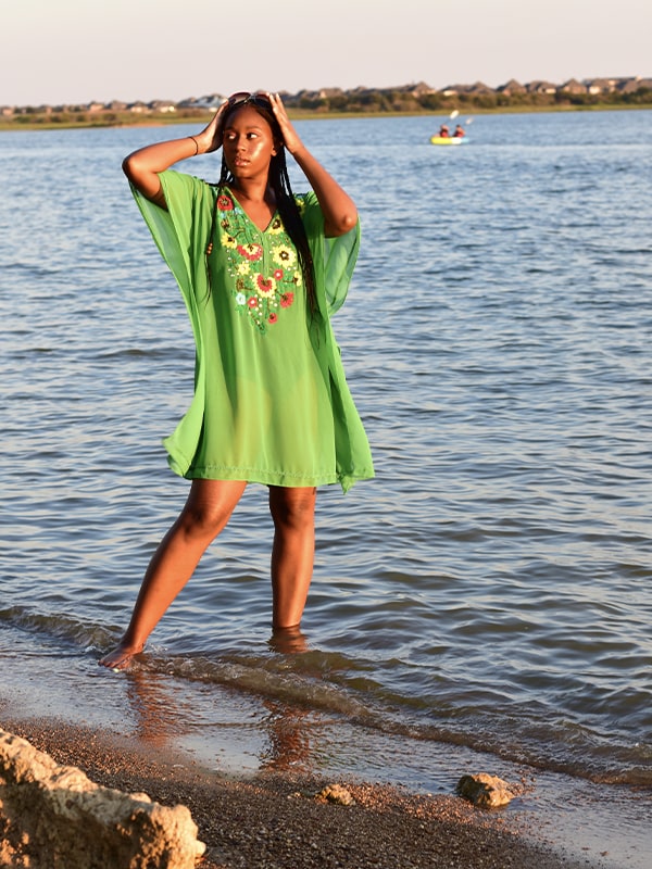 One Of A Kind Lime Short Tunic