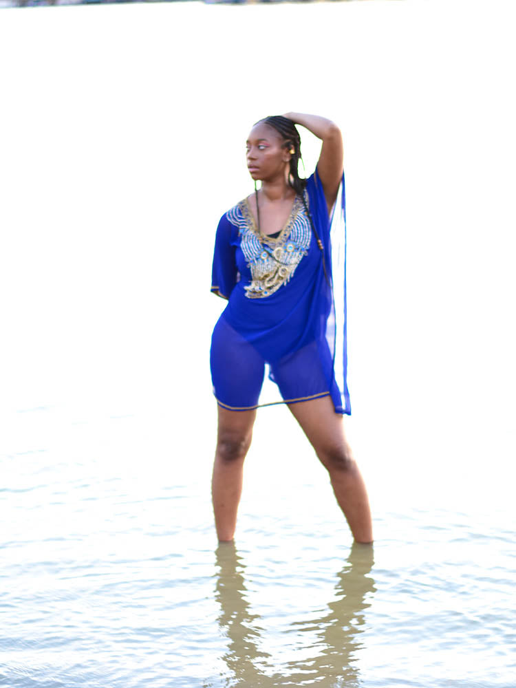 One Of A Kind Greek Blue Kaftan